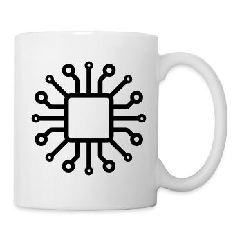 Elektronische Leiterplatten - Tasse - Weiß - Rechts