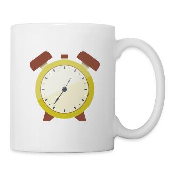 Wecker - Tasse - Weiß - Rechts