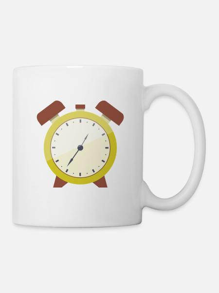 Wecker - Tasse - Weiß