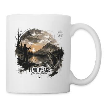 Anglerfrieden - Tasse - Weiß - Rechts
