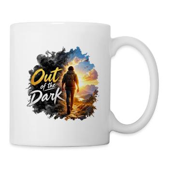 Aus dem Dunkel zum Morgenlicht - Tasse - Weiß - Rechts