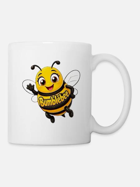 Kawaii Honigbiene Bumblebee - Tasse - Weiß