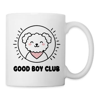 Good Boy Club Hund Logo - Tasse - Weiß - Rechts