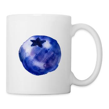Blaubeere - Tasse - Weiß - Rechts