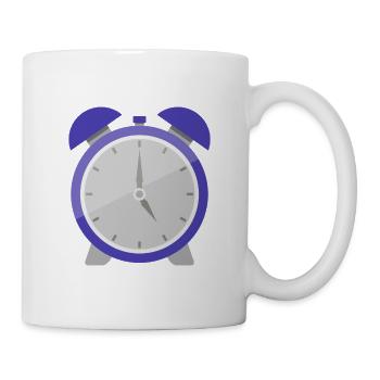 Wecker - Tasse - Weiß - Rechts