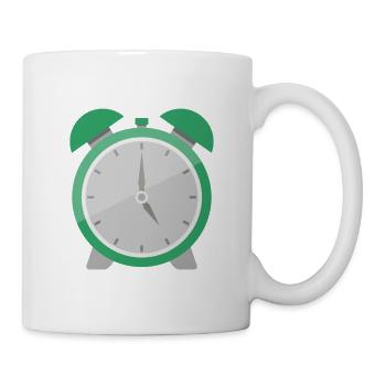 Wecker - Tasse - Weiß - Rechts
