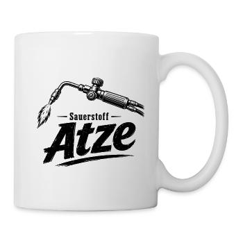 Autogen Schweißer Atze Sauerstoff - Tasse - Weiß - Rechts