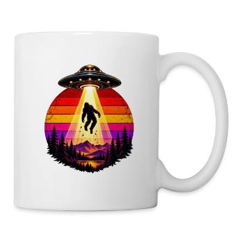 Kosmischer Bigfoot in Sunset Beam - Tasse - Weiß - Rechts