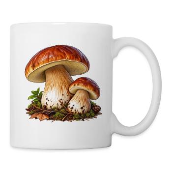 Steinpilz - Tasse - Weiß - Rechts