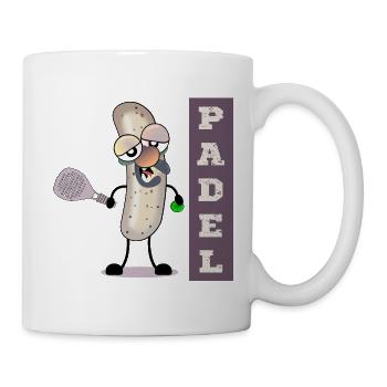 Padel Tennis Weißwurst - Tasse - Weiß - Rechts