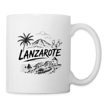 Lanzarote - Kanaren - Canary Islands - Spanien - Tasse - Weiß - Rechts
