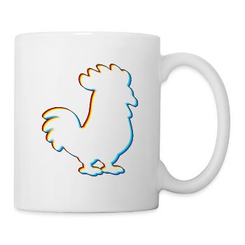 EDM Chicken – Elektronische Tanzmusik - Tasse - Weiß - Rechts