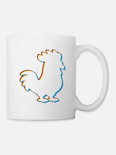 EDM Chicken – Elektronische Tanzmusik - Tasse - Weiß