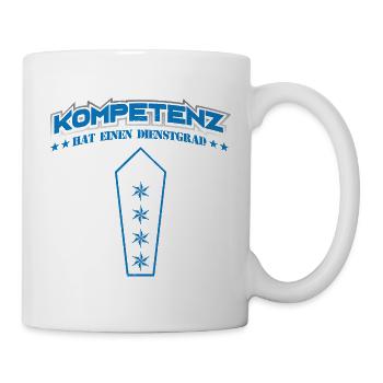 Polizeihauptmeister 4 Sterne Landespolizei Polizei - Tasse - Weiß - Rechts