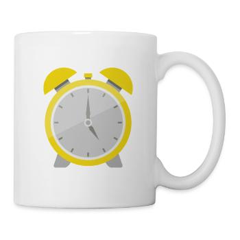 Wecker - Tasse - Weiß - Rechts