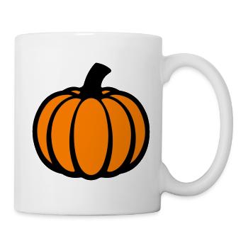 Kürbis - Tasse - Weiß - Rechts
