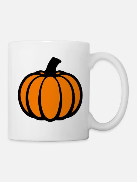 Kürbis - Tasse - Weiß