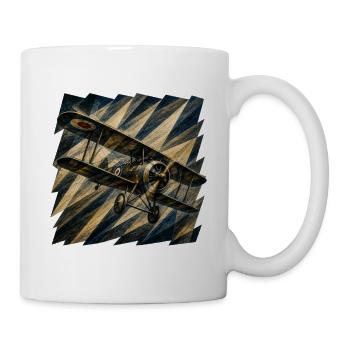 Futurismus_Flieger - Tasse - Weiß - Rechts