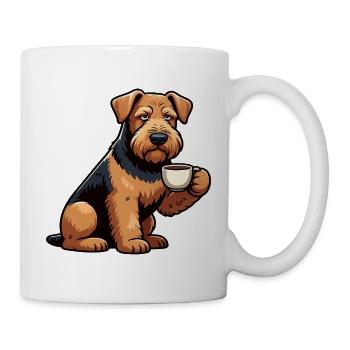 Airedale Terrier Airedales Airedaleliebhaber - Tasse - Weiß - Rechts
