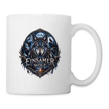 Einsam Wolf Totem - Tasse - Weiß - Rechts