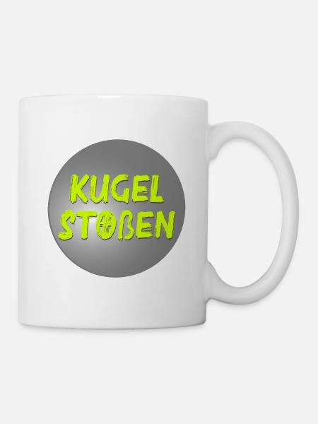 Kugelstoßen Stoßkugel - Tasse - Weiß