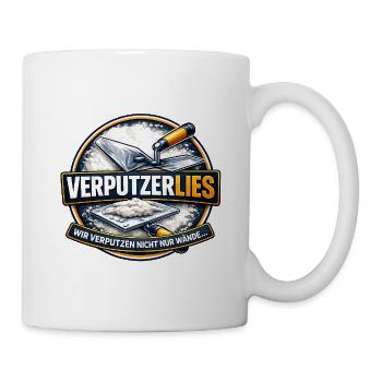 VerputzerLies Plasterer Badge - Tasse - Weiß - Rechts