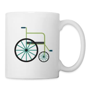 Rollstuhl - Tasse - Weiß - Rechts