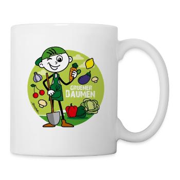 Strichel als Hobby Gärtner und grünem Daumen! - Tasse - Weiß - Rechts