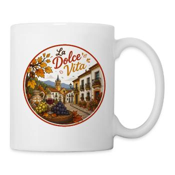 La Dolce Vita Weinstadt Cirkel - Tasse - Weiß - Rechts