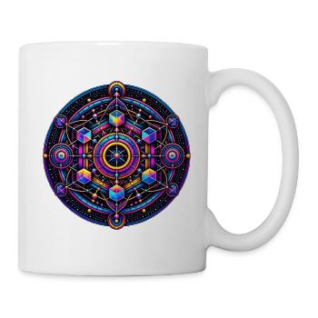Psy Circle Kosmische Geometrie - Tasse - Weiß - Rechts