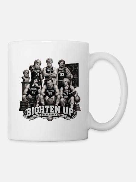 Le_Dream_Team_des_philosophes - Tasse - Weiß