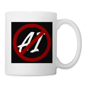 Anti - AI - Tasse - Weiß - Rechts