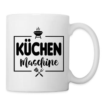 Küchenmaschine Grillsprüche  BBQ - Tasse - Weiß - Rechts