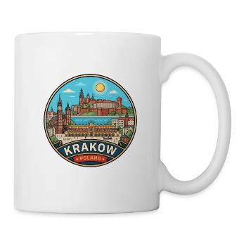 Abzeichen der Wawel-Burg Wawel-Schloss in Krakau Polen - Tasse - Weiß - Rechts