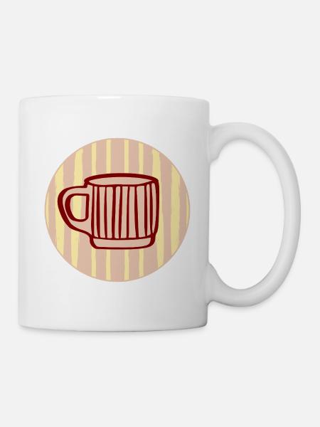 Kaffeebecher Minimalistisch Kaffee - Tasse - Weiß