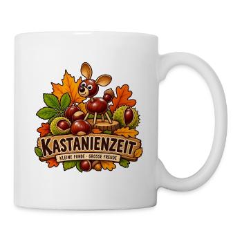 Kastanienzeit – Kleine Funde große Freude - Tasse - Weiß - Rechts