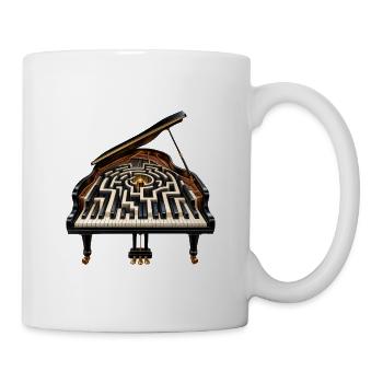 Labyrinth Klaviermusikkunst - Tasse - Weiß - Rechts