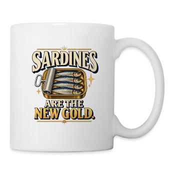 Sardinen sind das neue Gold - Tasse - Weiß - Rechts