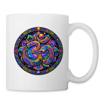 Om-Mandala - Tasse - Weiß - Rechts