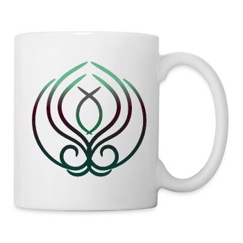 Blüte des Lebens - Tasse - Weiß - Rechts