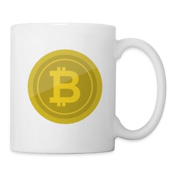 Bitcoin-Coin - Tasse - Weiß - Rechts
