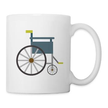 Rollstuhl - Tasse - Weiß - Rechts