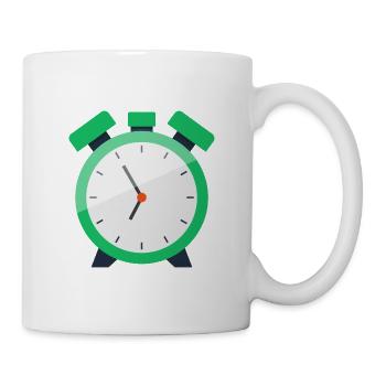 Wecker - Tasse - Weiß - Rechts