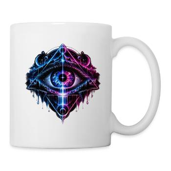 Kosmisches Auge Geometrie - Tasse - Weiß - Rechts