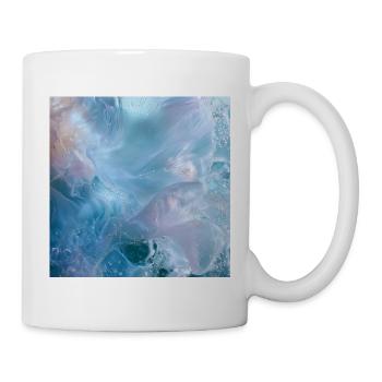 Eisblaues Ozeanleuchten - Tasse - Weiß - Rechts