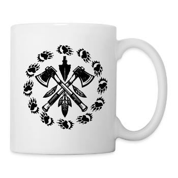 Indianer Ureinwohner Traumfänger Western - Tasse - Weiß - Rechts
