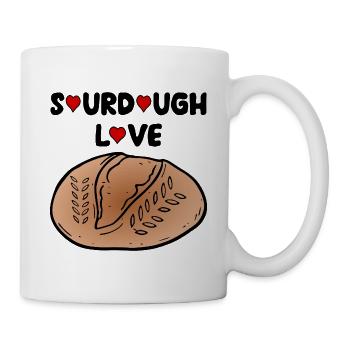 Sourteigbrot-Liebe - Tasse - Weiß - Rechts
