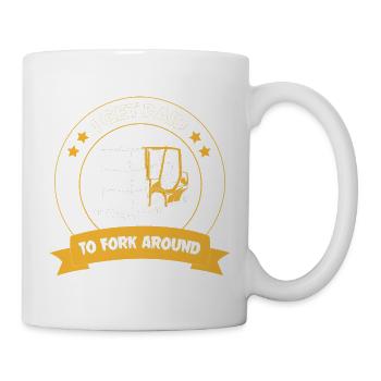Gabelstaplerfahrer - Tasse - Weiß - Rechts