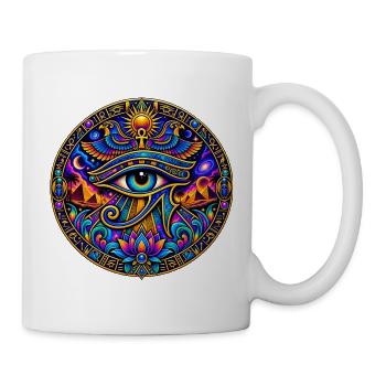 Auge des Horus - Tasse - Weiß - Rechts