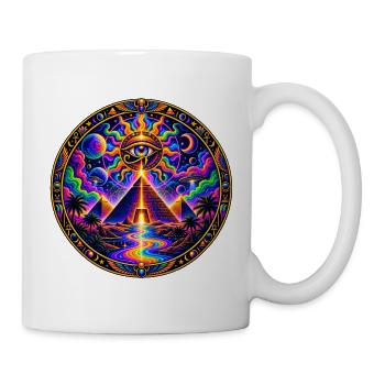 Pyramide - Tasse - Weiß - Rechts